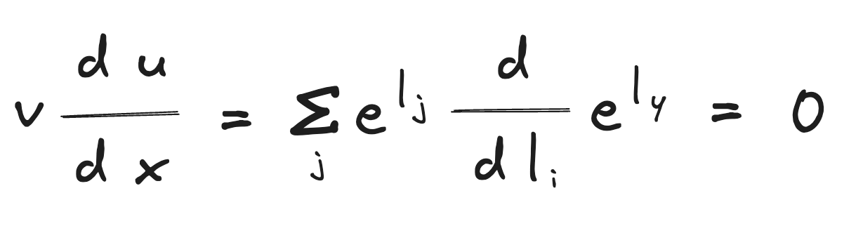 simplifying this part of the quotient rule to 0