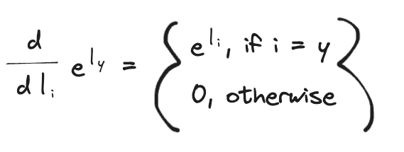 the e to the l_i term